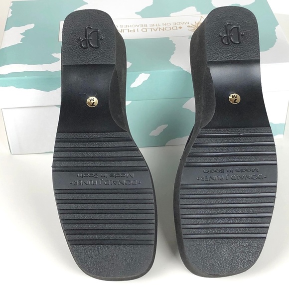 HP🎉DONALD PLINER Capris Mesh Slide Sandal Black 7.5M - Picture 3 of 5